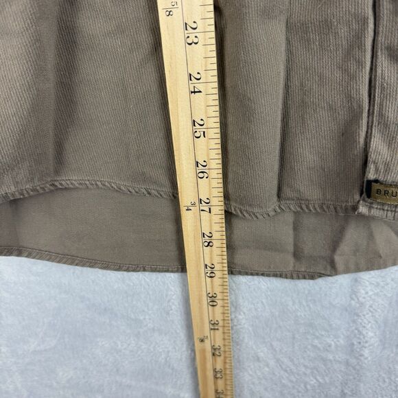 Bruno Shirt Mens Medium Brown Long Sleeve Button Down Cotton Casual Washable - Picture 8 of 8